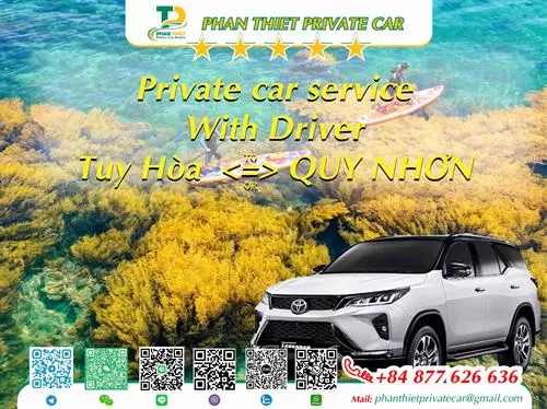 Private Car From Tuy Hoa <=> Quy Nhon (private car with driver)